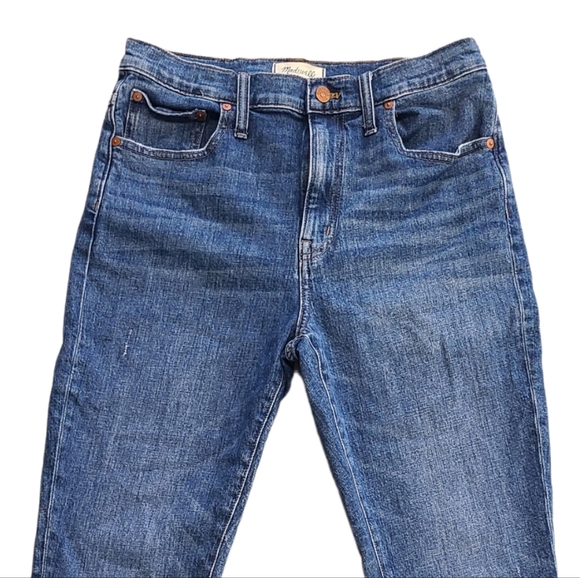 MADEWELL High Rise Slim Crop Boyjean Jeans, Womens 29 - Picture 2 of 5